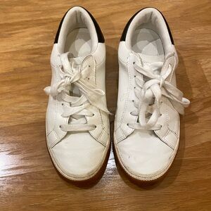 Classic White and Black Women's Sneakers